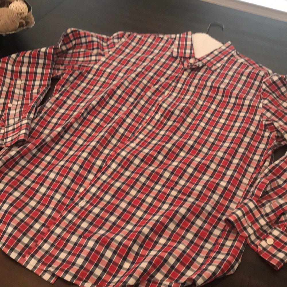 Blue Pronto Uomo- Long sleeve button up- Medium